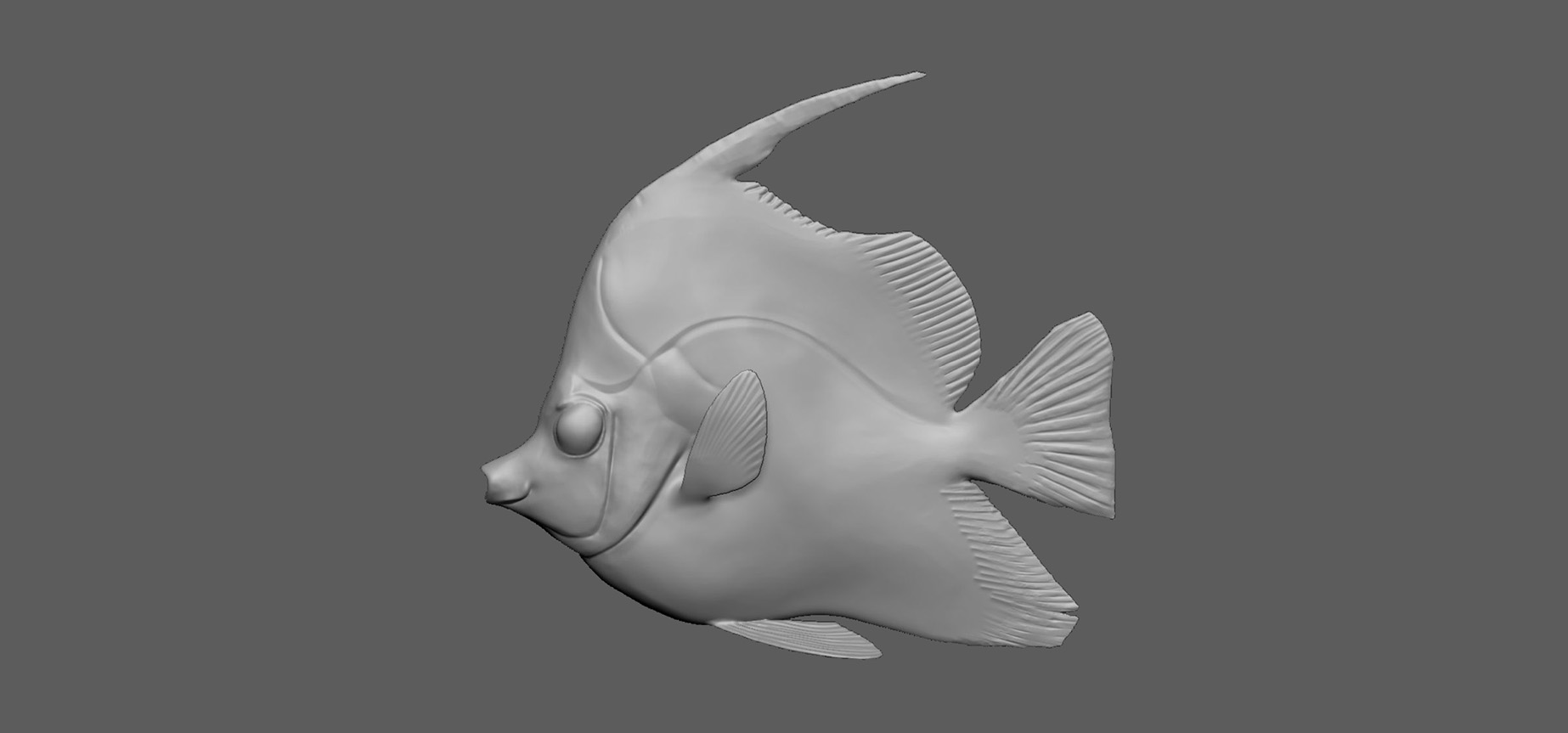 Bannerfish 3d model
